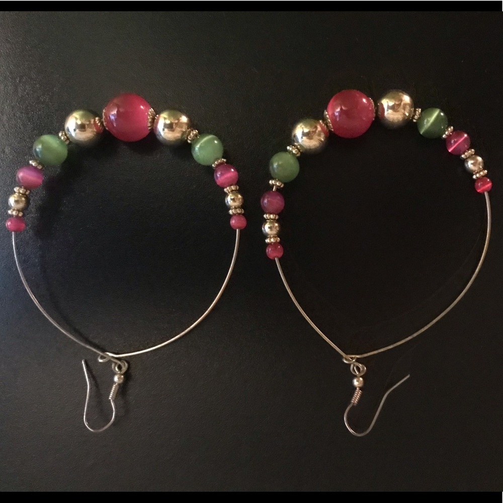 Gold dangle earrings
